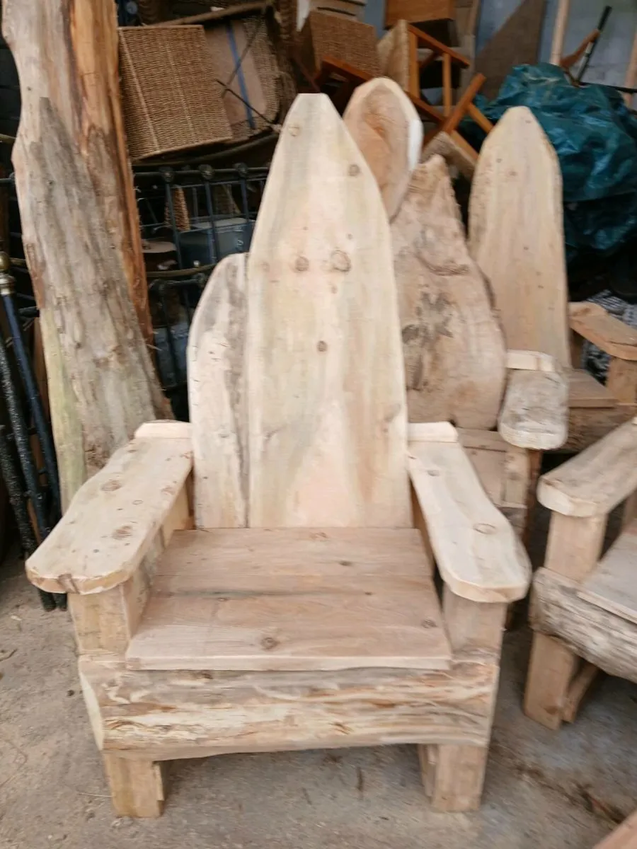 Garden  furniture.Rustic story telling seats - Image 1