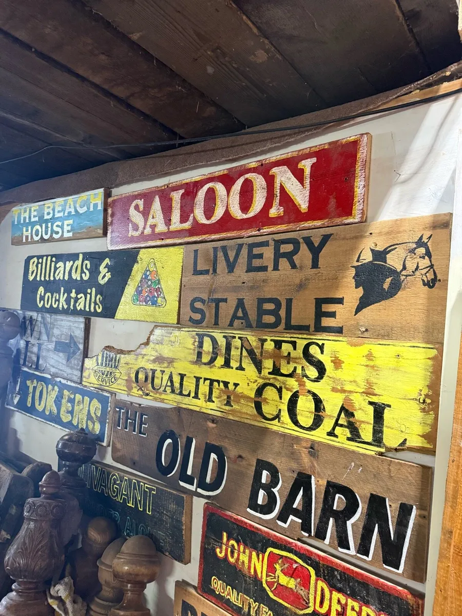 Selection of Hand Painted Signs. - Image 3