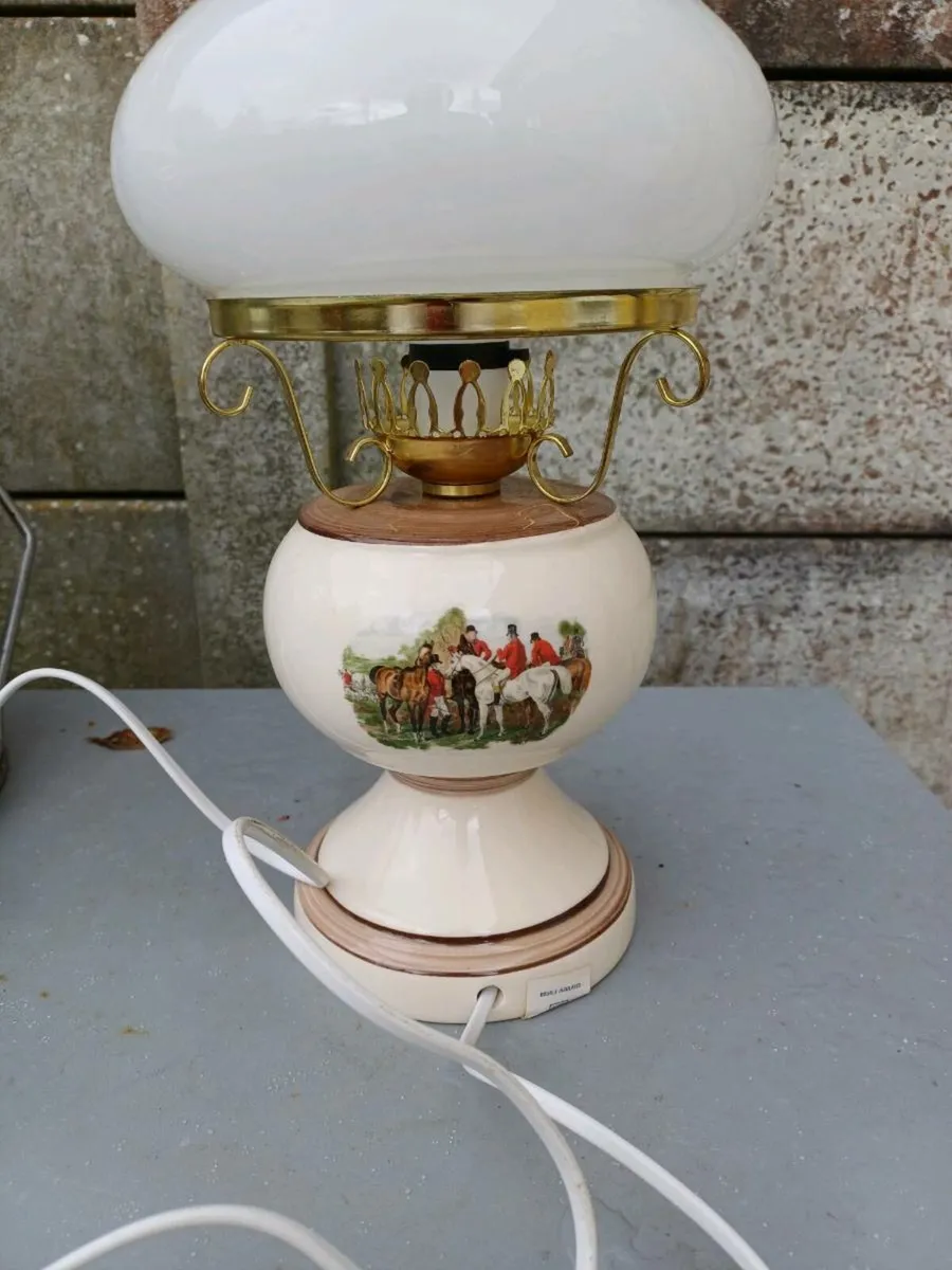 1950/60s Fox-Hunting Table Lamp - Image 3
