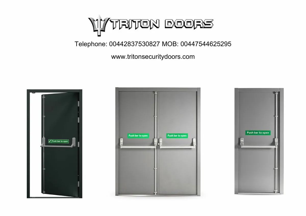Steel Security Fire Exit Doors - Image 1