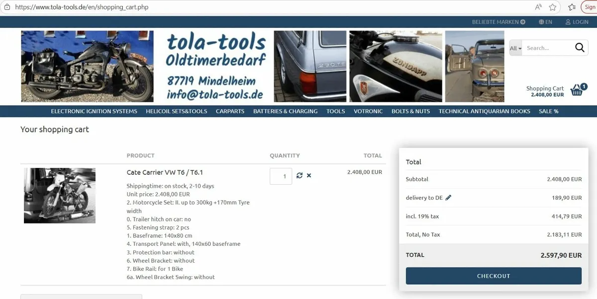 Motorbike Rack Carrier - Image 4