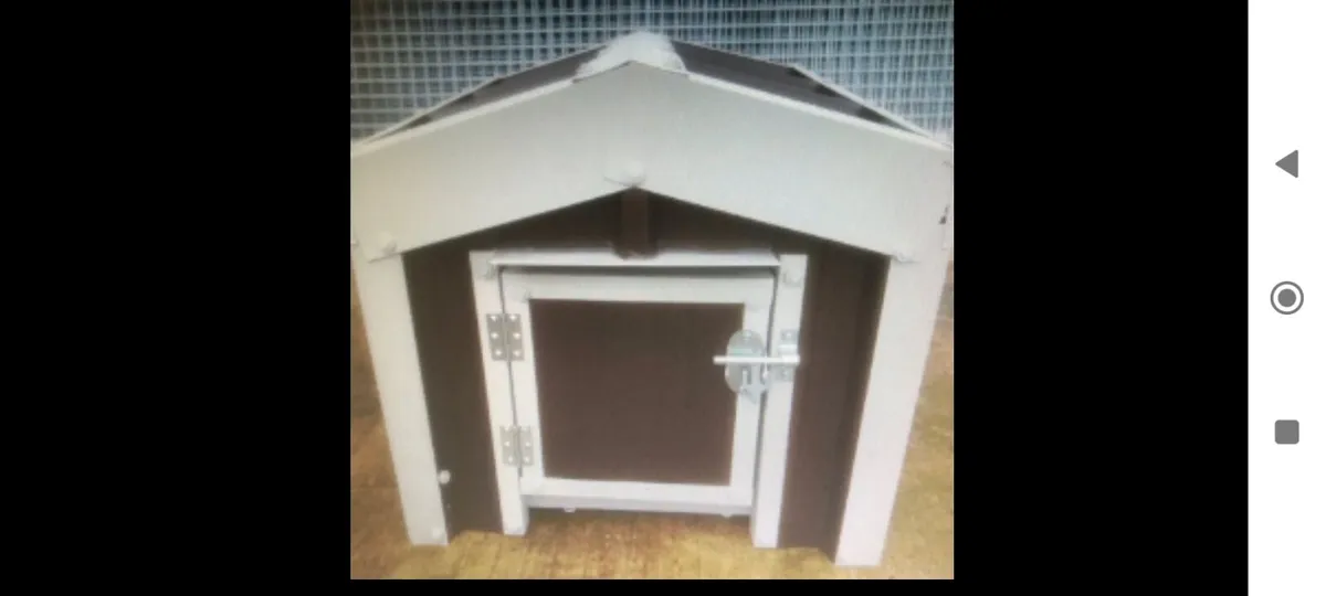 Insulated steel dog house kennel - Image 2
