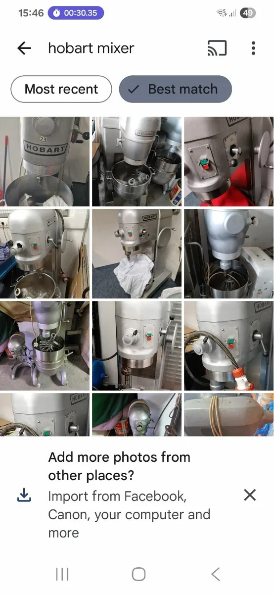 Hobart  2 x 20 qt mixers. € 500 each - Image 2