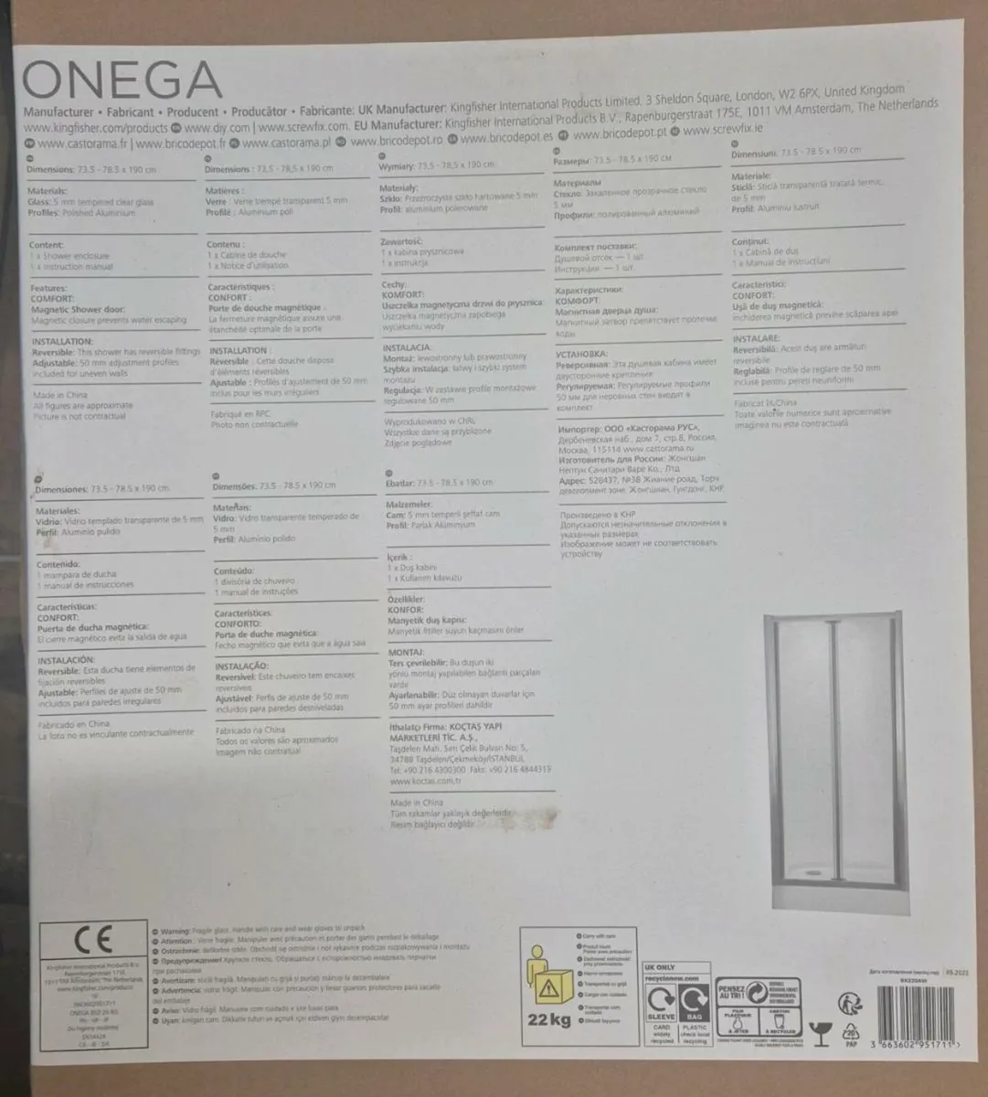 Shower door &side panel - Image 3