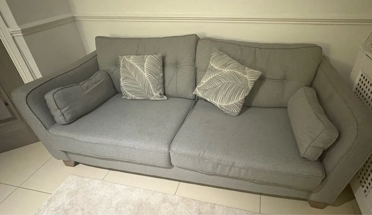 3 Seater / 2 Seater / 1 Seater Couch Set Grey - Image 1