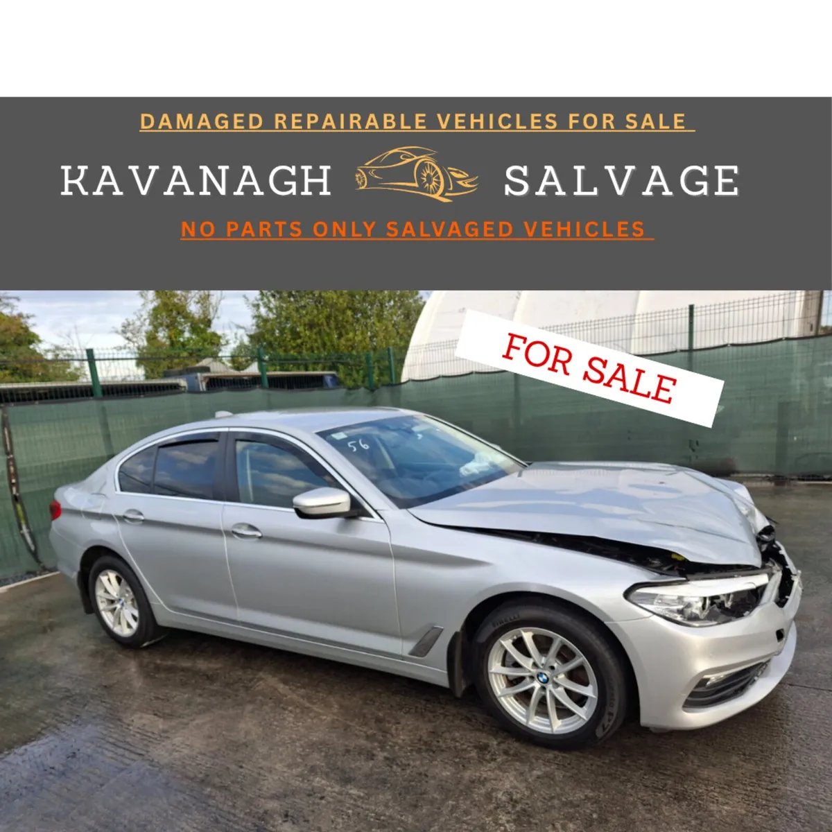 €500 OFF *2018 BMW 520 D Automatic light Damage - Image 2
