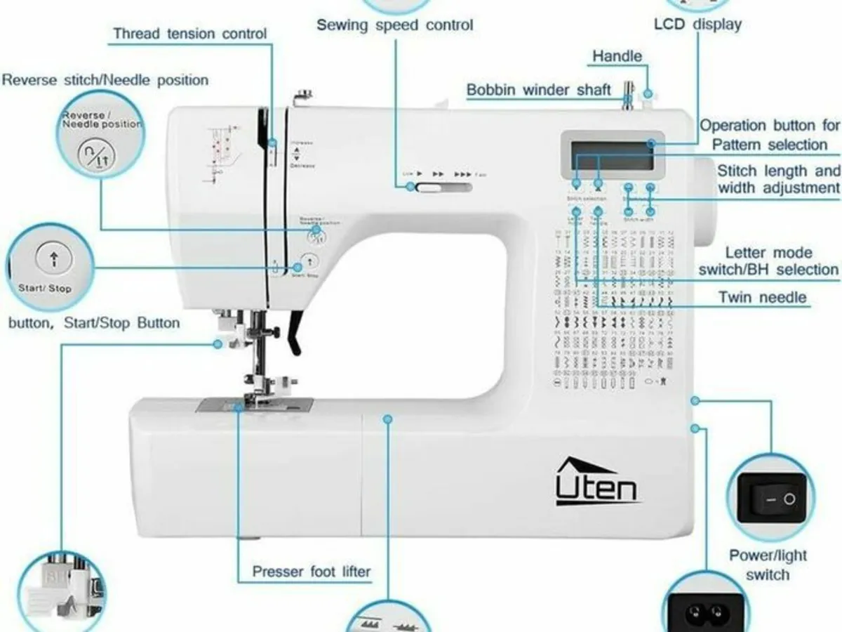 Sewing Machines Household Portable Electric - Image 2