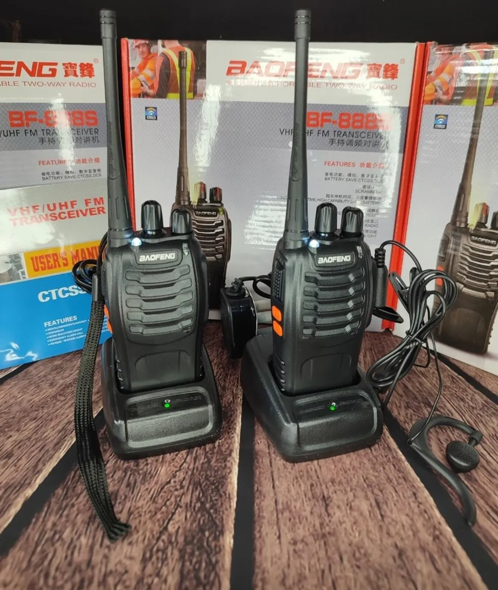 Professional Long Range Walkie Talkie Radios 2PCS - Image 1