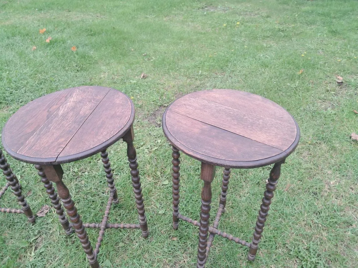 3 oak tables - Image 3