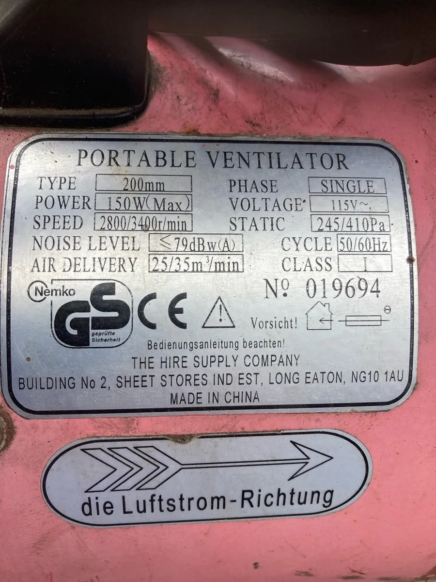 8 inch air moving fans - Image 3