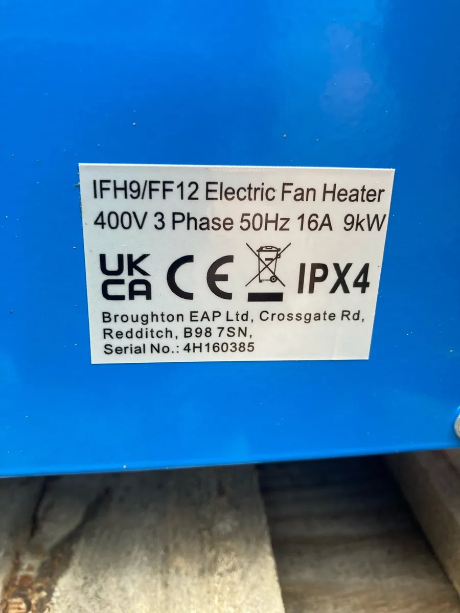 9 Kw 3 phase Electric space heater - Image 3
