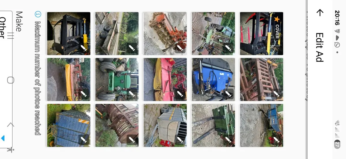 4 ft silage grab +other items of machinery - Image 2