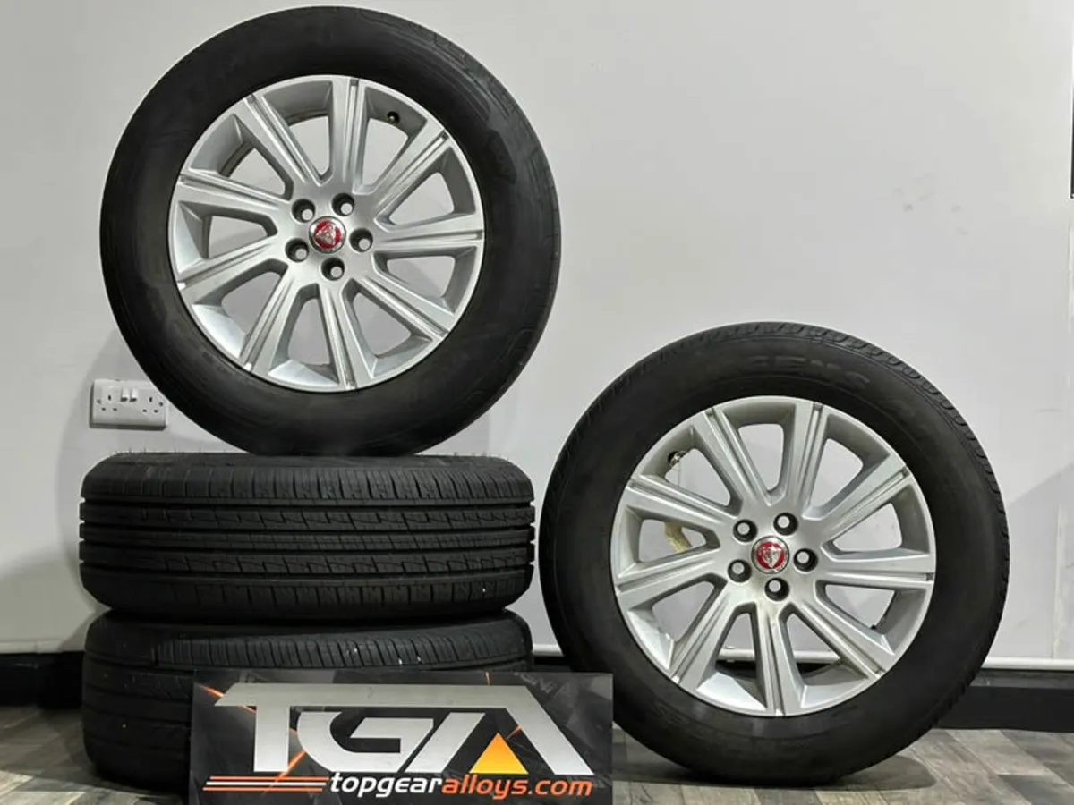 18" Genuine Jaguar E Pace Alloy Wheels & Tyres - Image 1