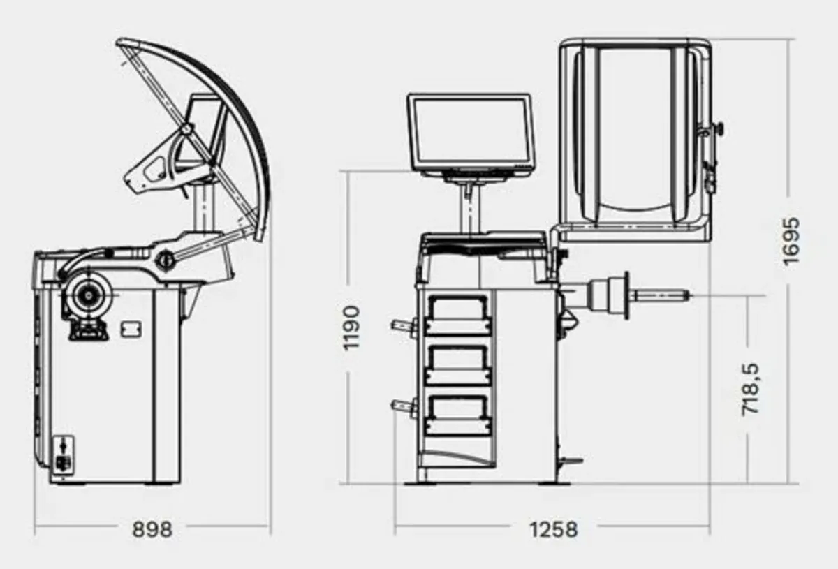 RAVAGLIOLI Wheel Balancer - Automatic System - Image 2