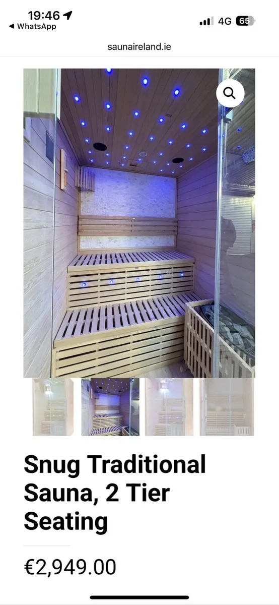 Snug Sauna, Two Tier Seating Sauna - Image 1