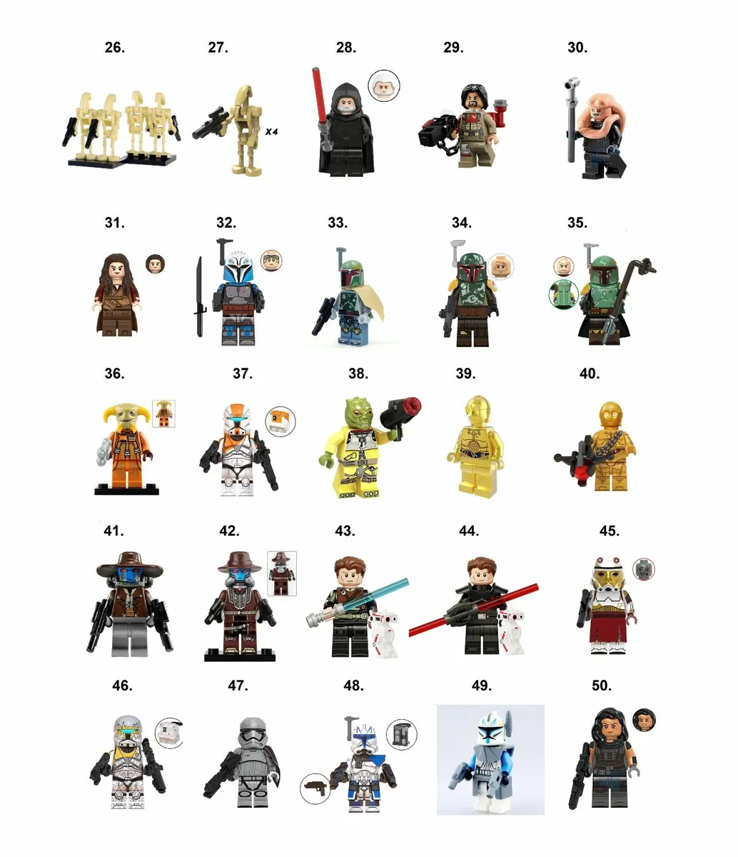 Star Wars Minifigures A-C - Image 2