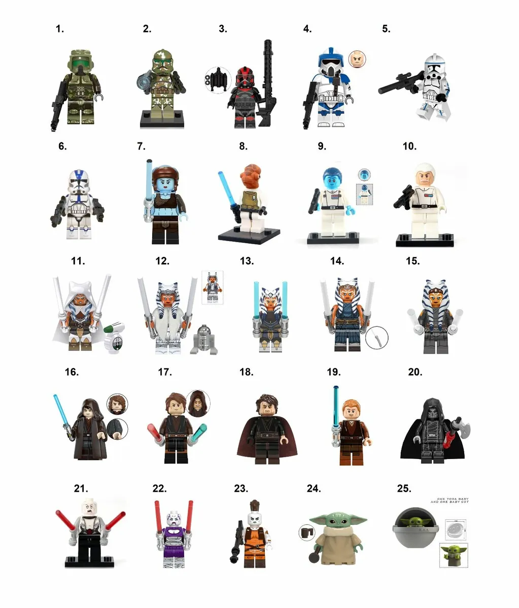 Star Wars Minifigures A-C - Image 1