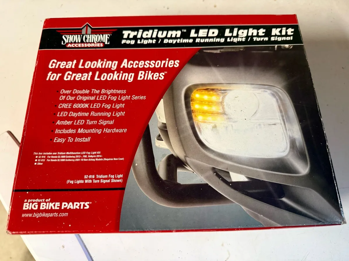 Goldwing / F6B / Valkyrie led foglights with drl