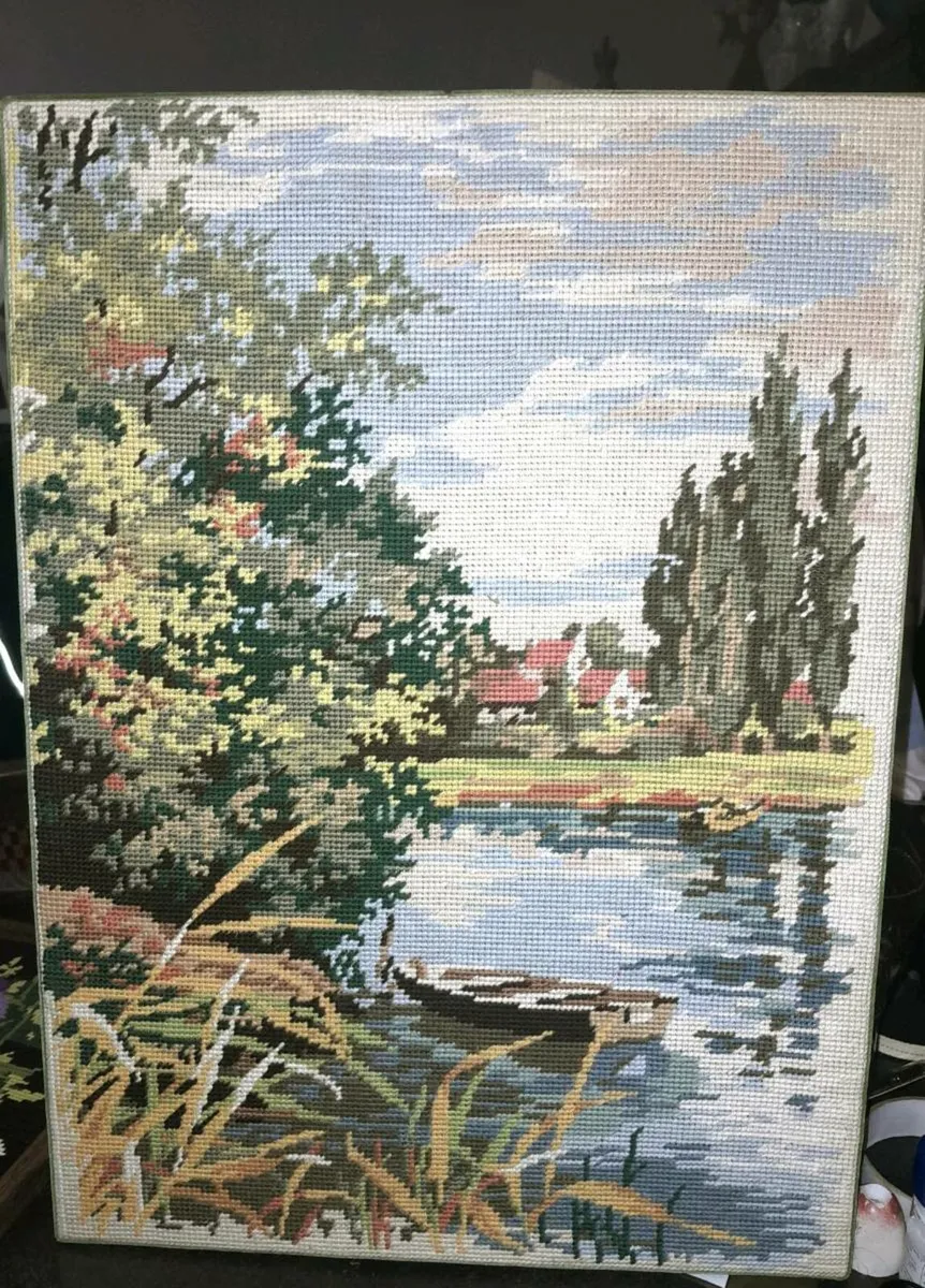 French tapestry on blindframe - Image 1