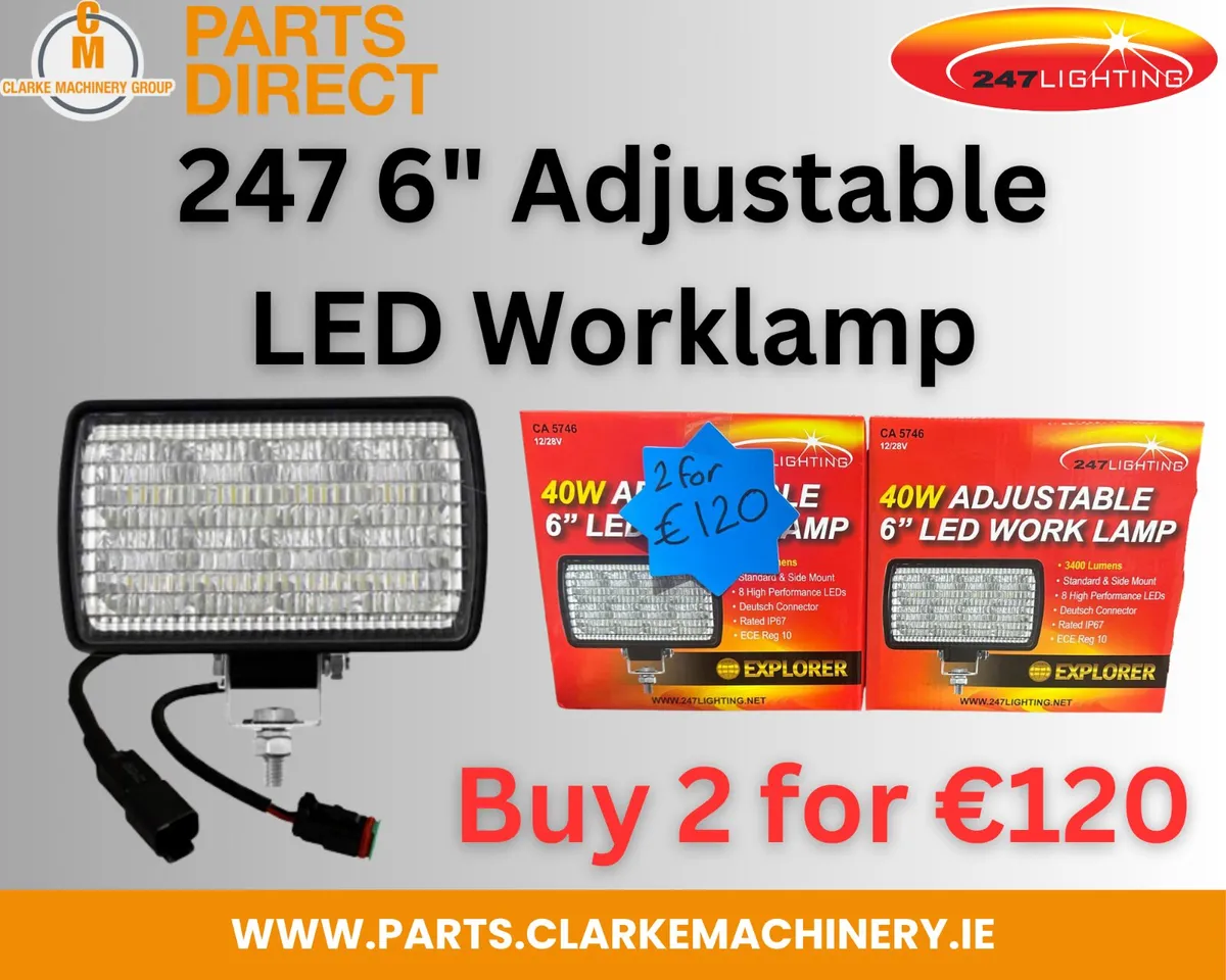 247 6" Adjustable LED Worklamp Deal