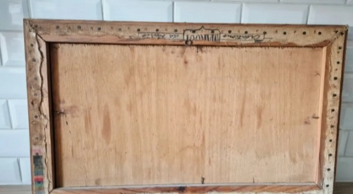 Vintage French tapestry ,Ladies in chariot - Image 2