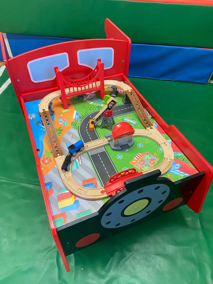 Hape Wooden Train Table - Image 2