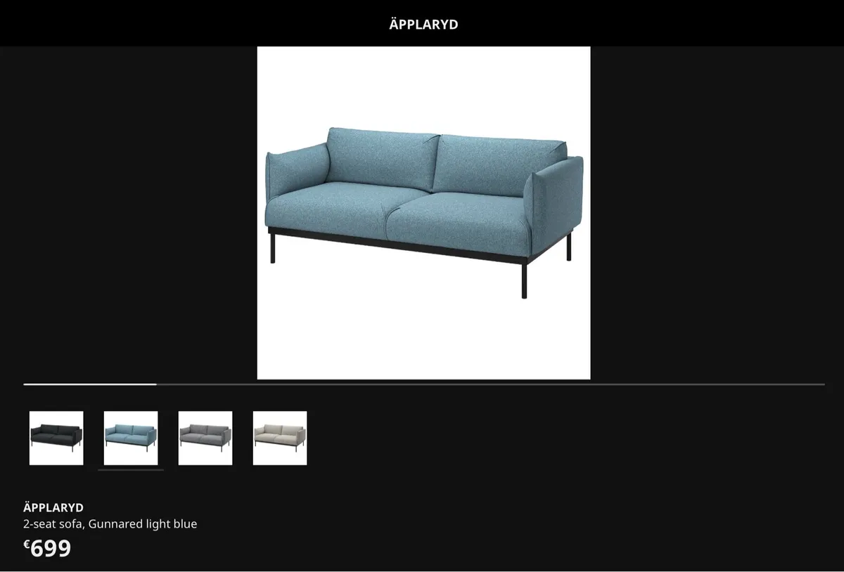 2-seat IKEA sofa - available from April 6th - Image 3