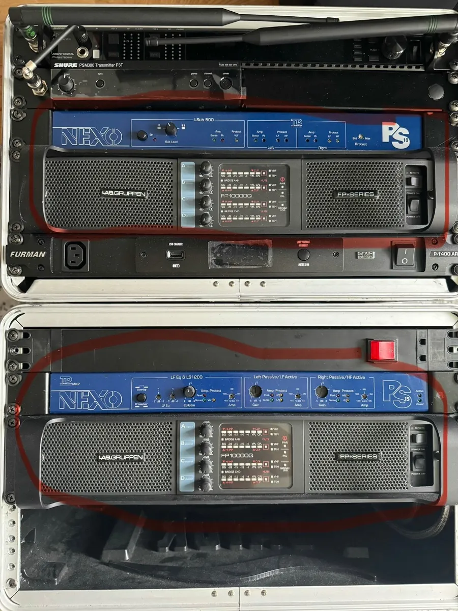 NEXO 4-PS10, 2-PS15, 2 DYNACORD SUB18, 2 LABGAMPS - Image 1