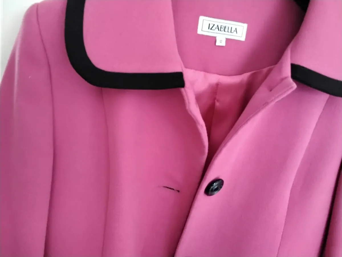 Isabella Ladies Pink Coat - Image 1