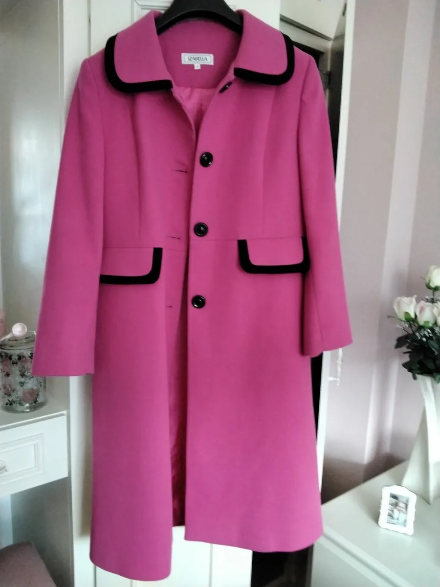 Isabella Ladies Pink Coat - Image 2