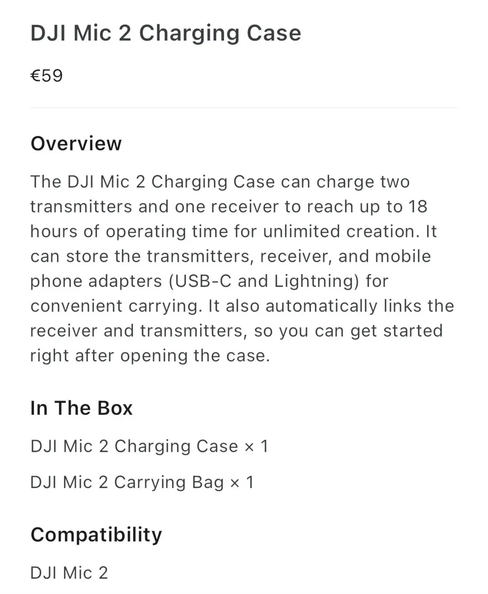 DJI Mic 2 set plus DJI charging case - TWO MICS - Image 4