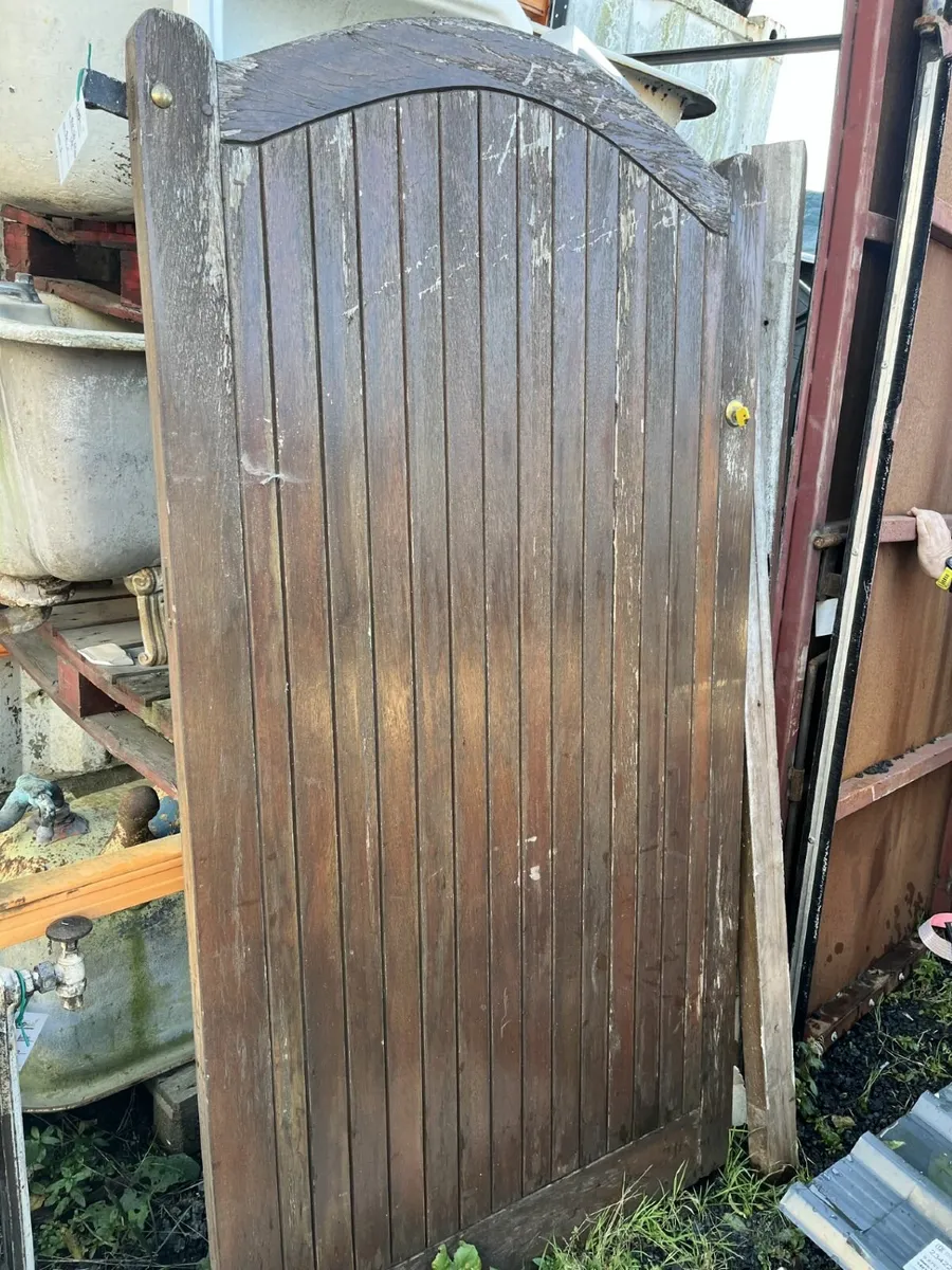 Hardwood Wooden Side Entrance Door - Image 2