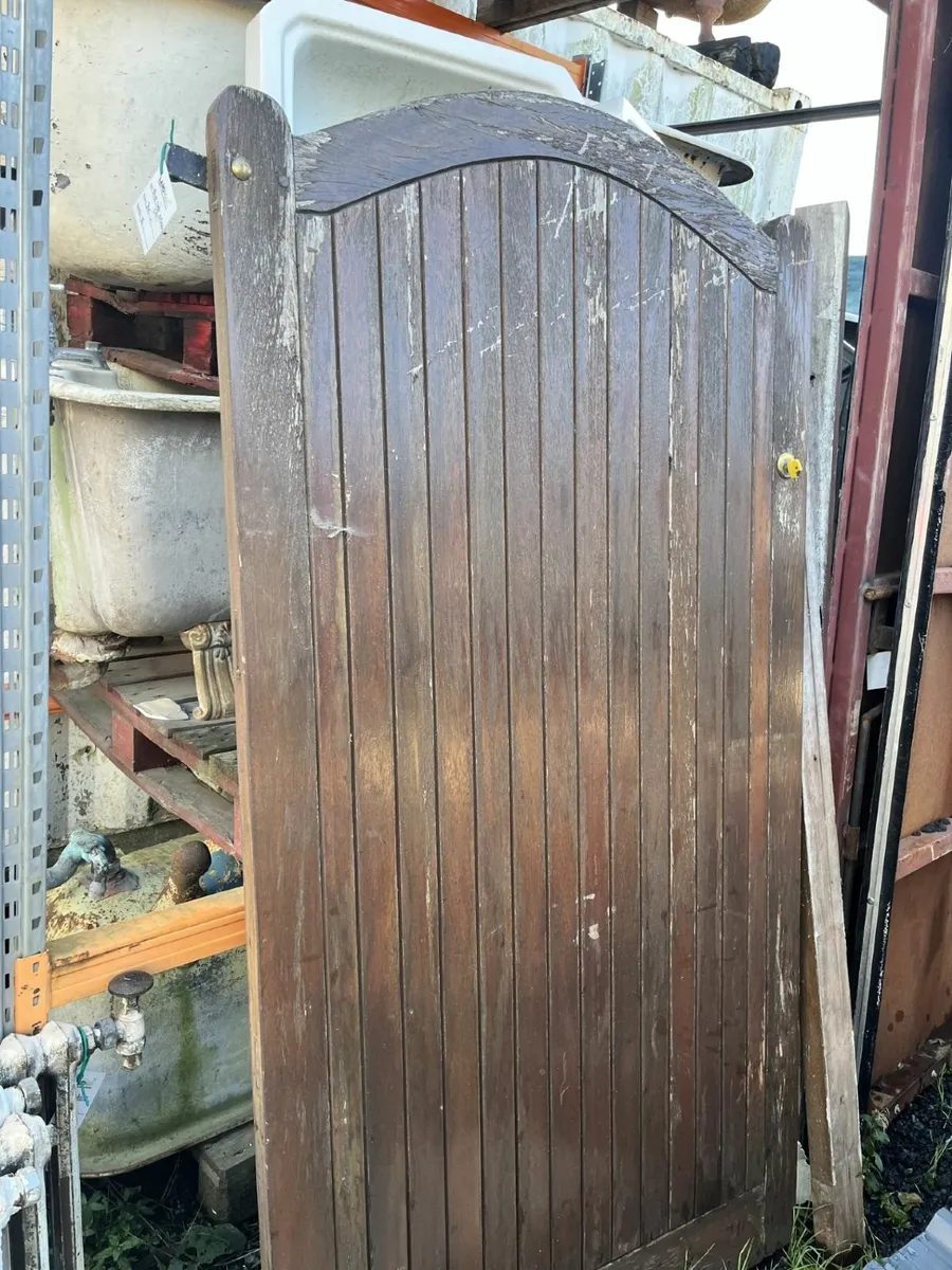 Hardwood Wooden Side Entrance Door - Image 1
