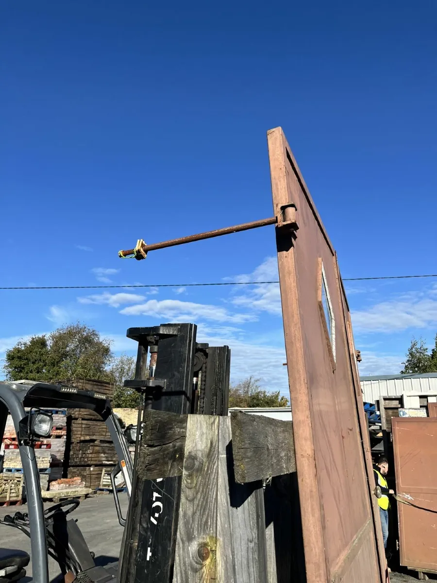 Steel Double  Doors with Windows - Image 3