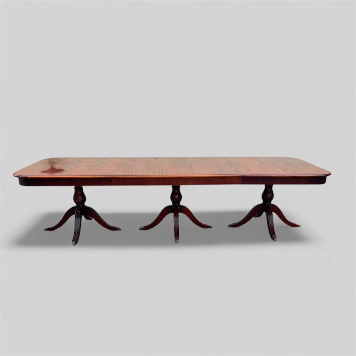 Irish mahogany dining / boardroom table - Image 2