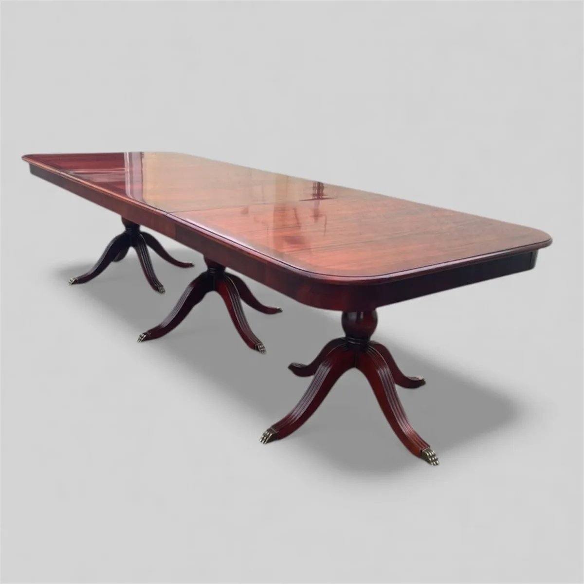 Irish mahogany dining / boardroom table - Image 4