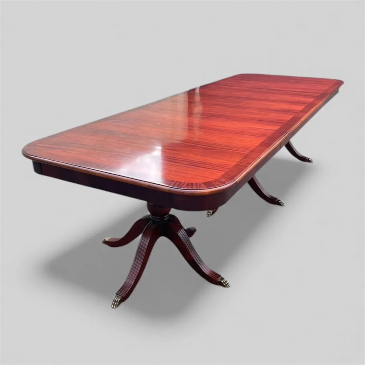 Irish mahogany dining / boardroom table - Image 1