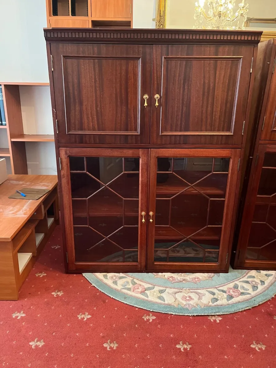 Mahogany storage units - Image 1