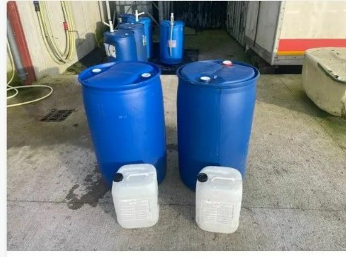 blue barrels