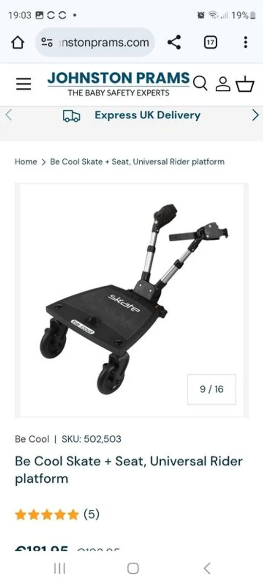 Be Cool, skate seat buggy board - Image 2