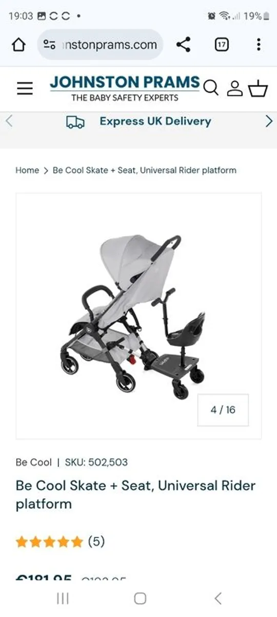 Be Cool, skate seat buggy board - Image 3