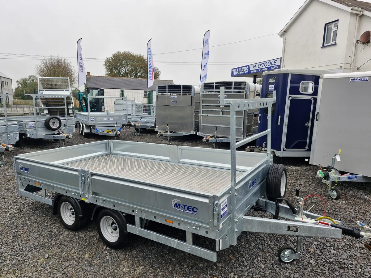 M-TEC   12' x 6'6"  DROPSIDES  TRAILER - Image 1