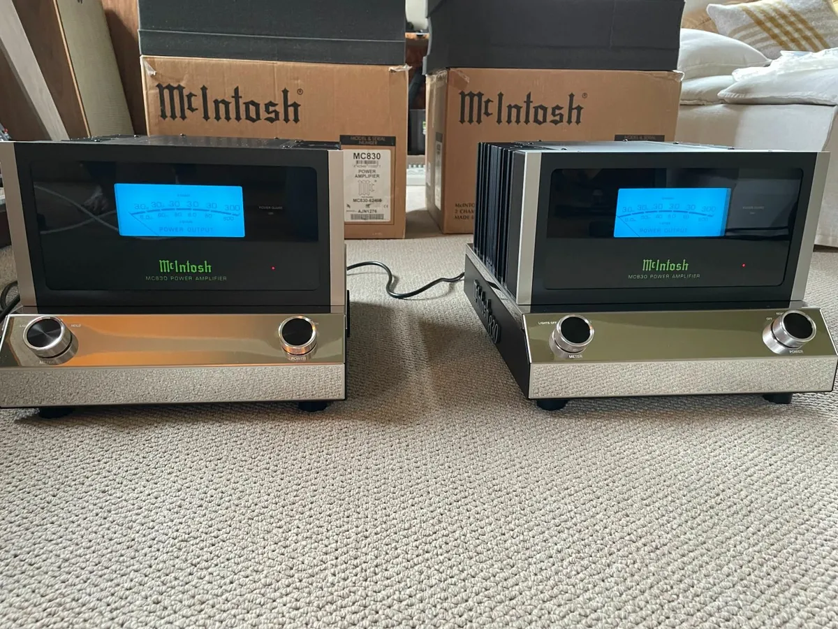 McIntosh MC830 Mono Block Power Amplifiers - Image 1