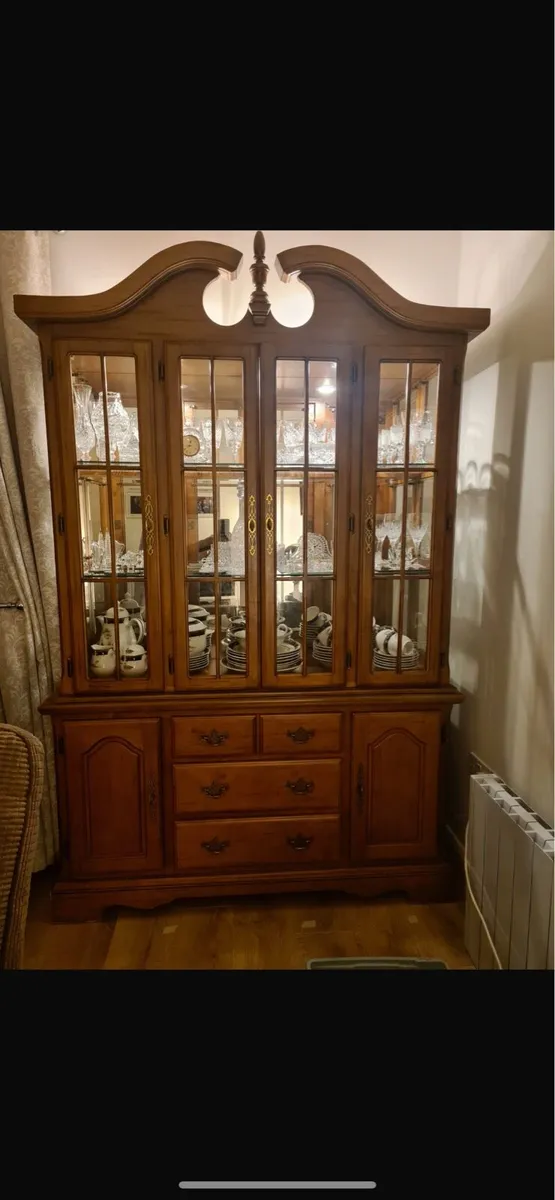 Glass Display Cabinet and Matching Unit - Image 3