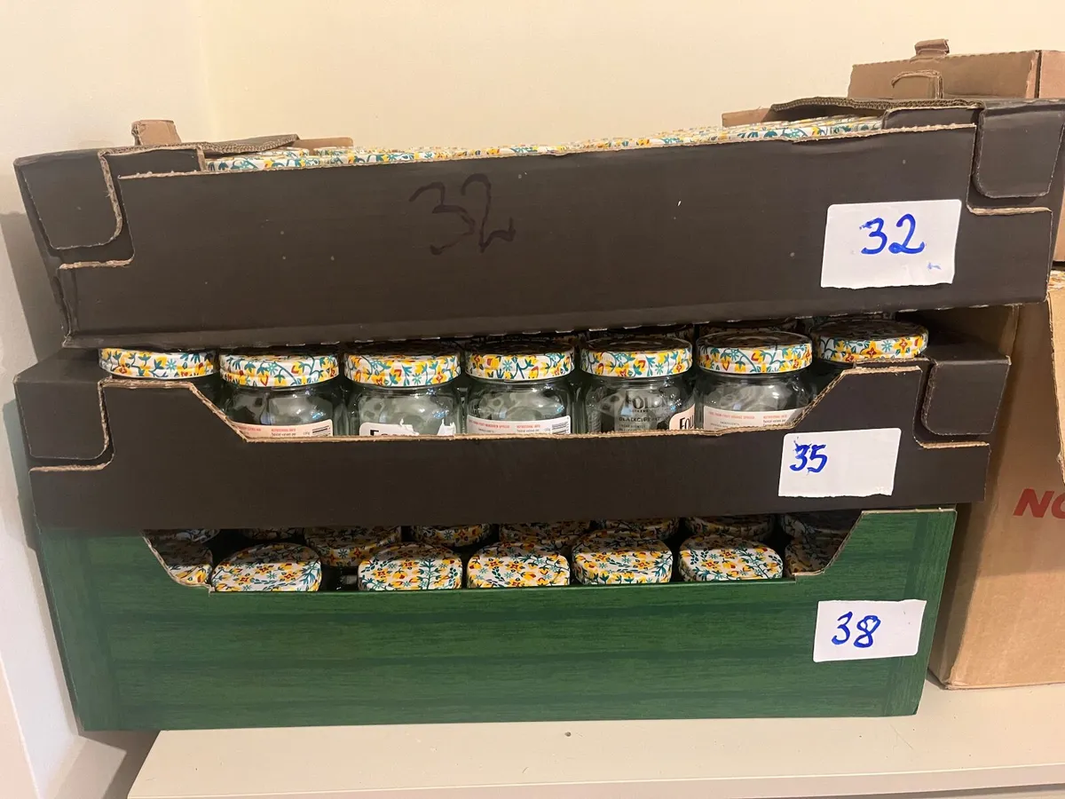 340g Empty, clean Jam Jars with Lids - Image 2