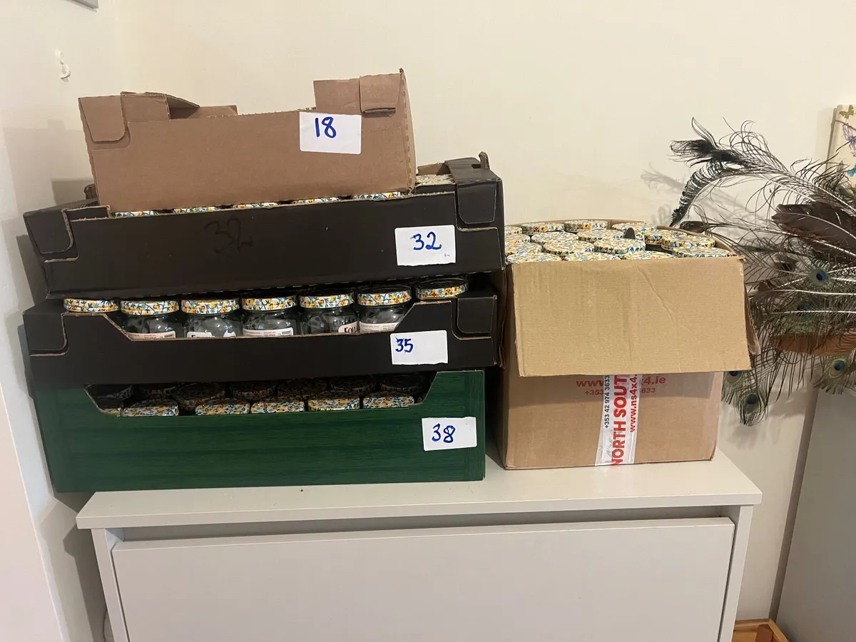 340g Empty, clean Jam Jars with Lids - Image 3