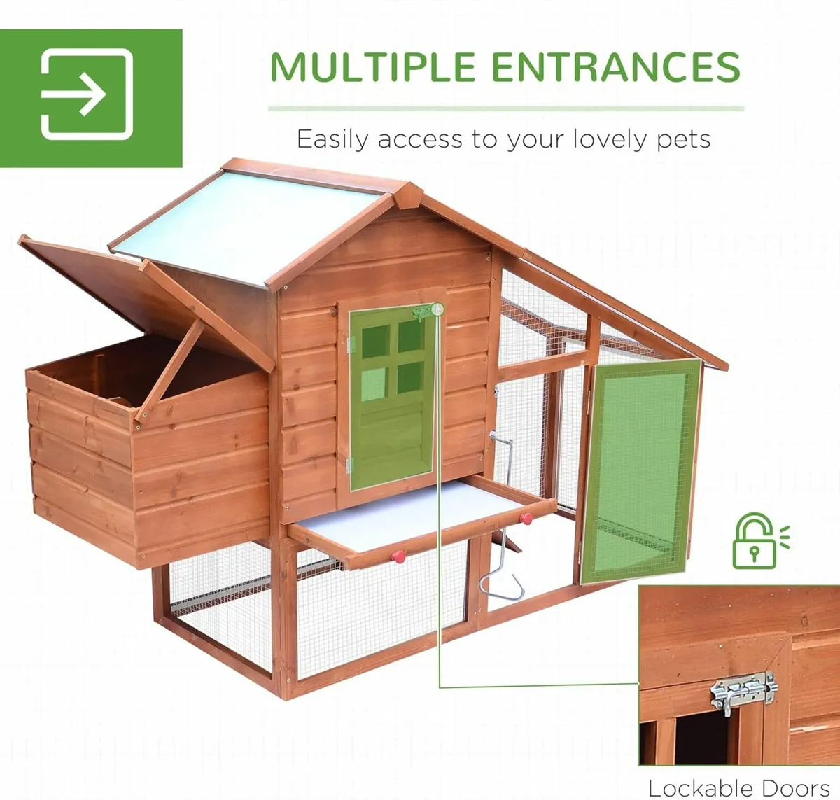 Chicken Coop House EGGCELLENT LARGE - Image 3