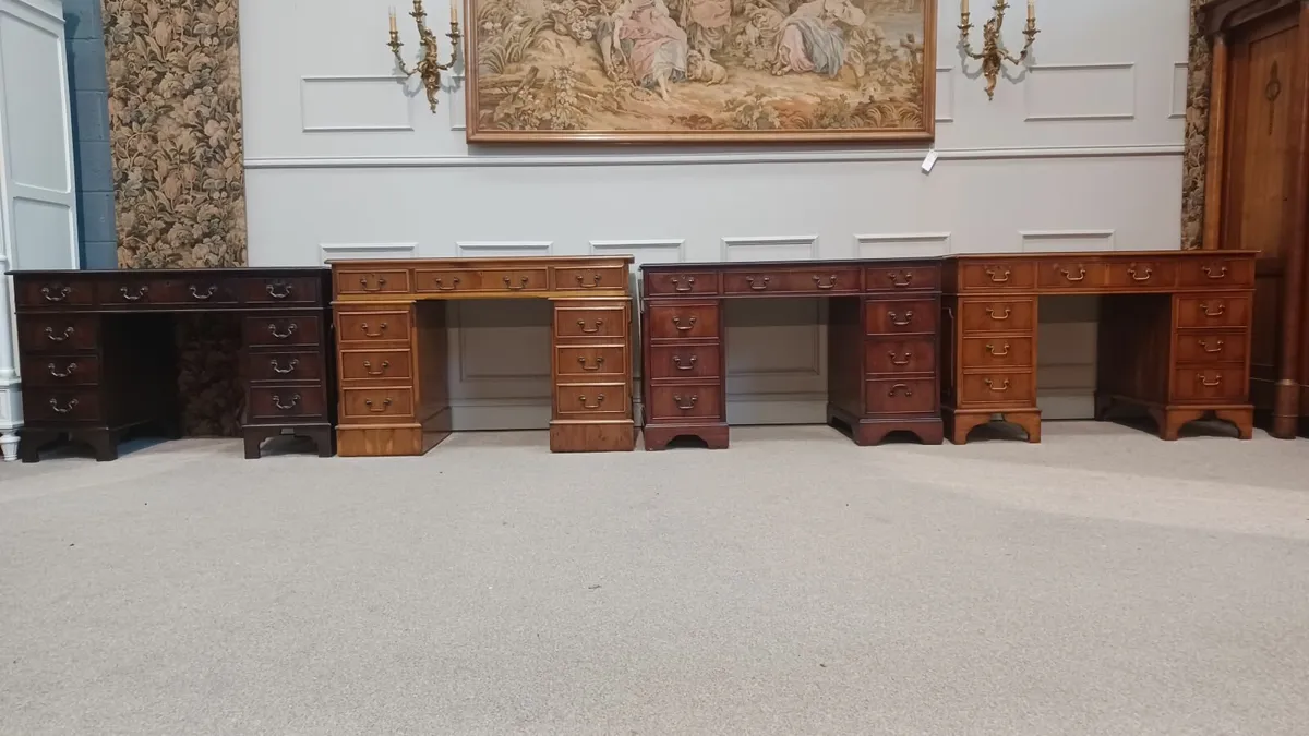 Excellent  Antique Style  Pedestal Desks - Image 2