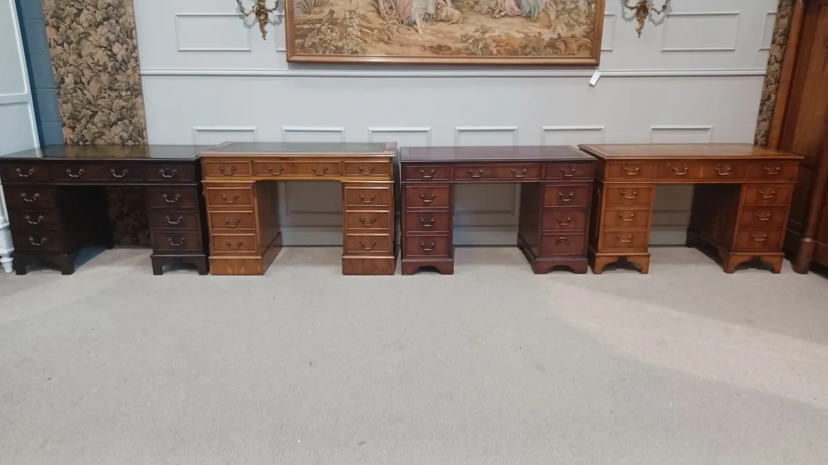 Excellent  Antique Style  Pedestal Desks - Image 1