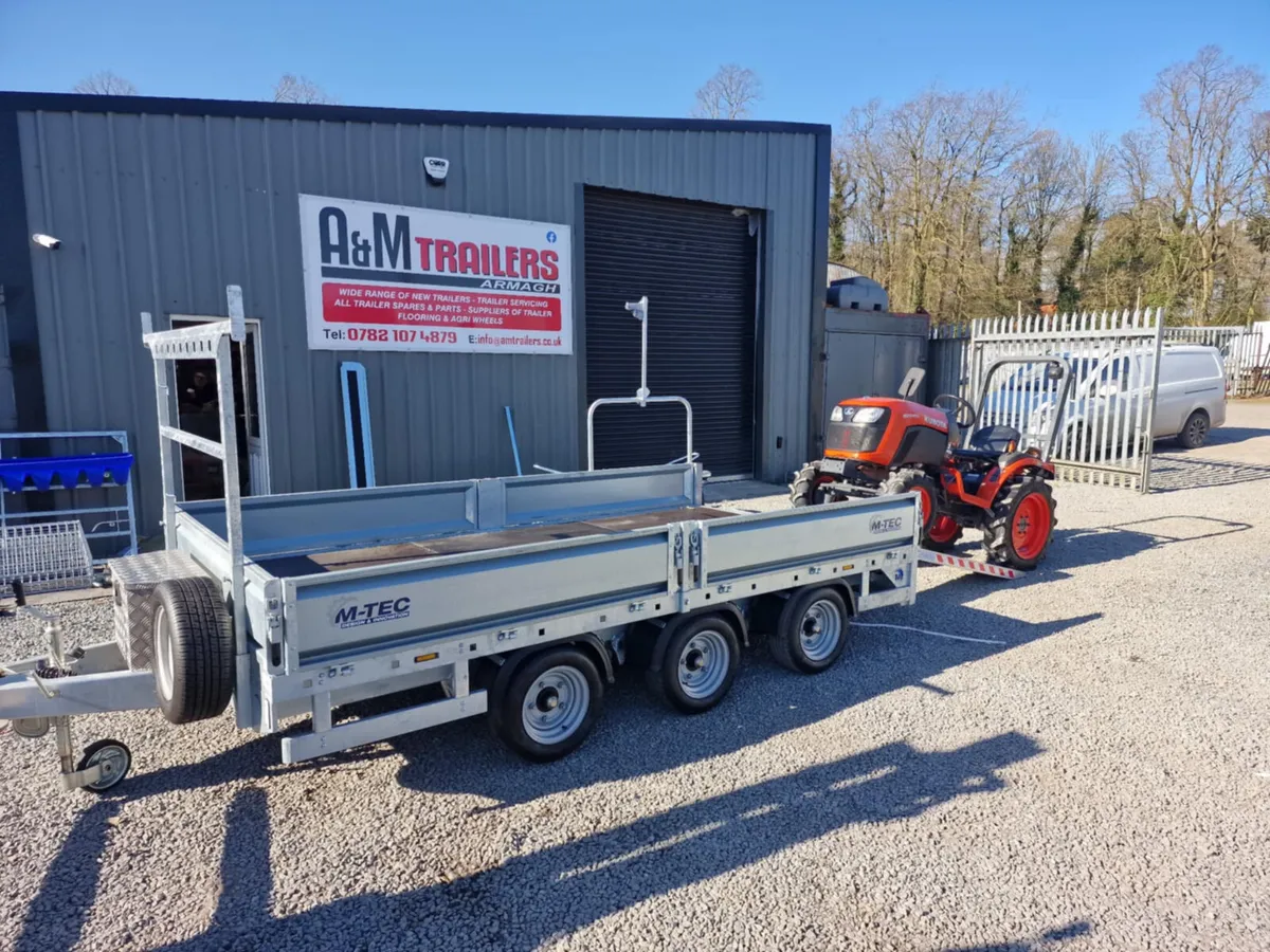 M-Tec 14ft triaxle flatbed trailer - Image 3
